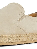 Suede & Leather Espadrilles