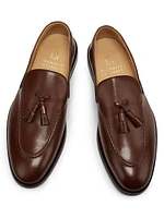 Tassel-Accented Leather Loafers