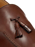 Tassel-Accented Leather Loafers