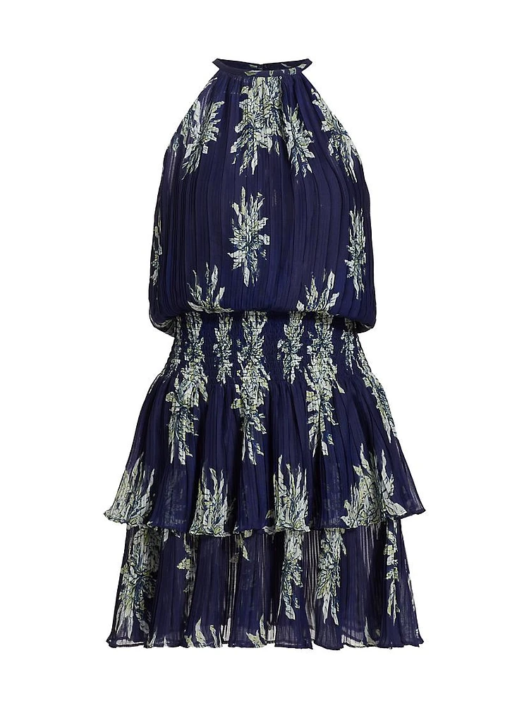 Donnielle Floral Halter Minidress