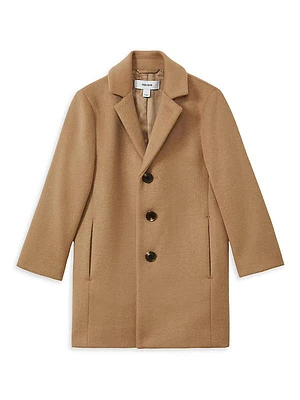 Little Boy's & Boy's Gable Wool-Blend Overcoat