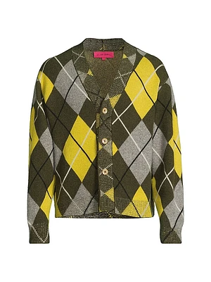 Argyle Cashmere Cardigan