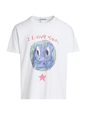 I Love Earth Cotton T Shirt