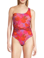 Rowen Floral One-Shoulder One-Piece Swimsuit