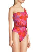 Rowen Floral One-Shoulder One-Piece Swimsuit