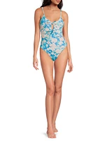 Wiley Floral Bow One-Piece Swimsuit