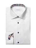 Contemporary-Fit Floral Twill Shirt