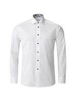 Contemporary-Fit Floral Twill Shirt