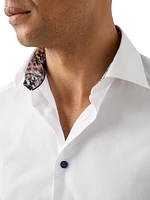 Contemporary-Fit Floral Twill Shirt