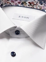 Contemporary-Fit Floral Twill Shirt