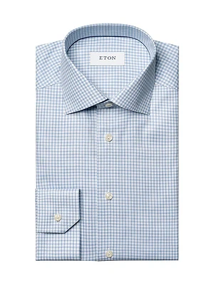 Contemporary-Fit Grid Check Shirt