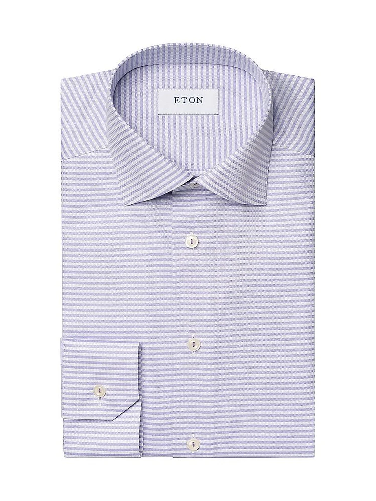 Contemporary-Fit Micro Check Shirt