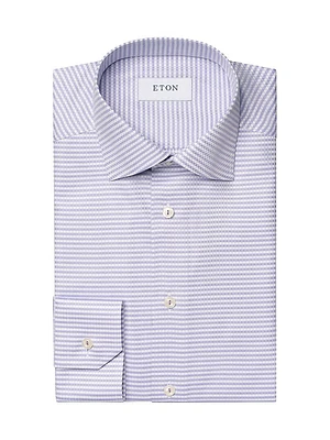 Contemporary-Fit Micro Check Shirt