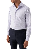 Contemporary-Fit Micro Check Shirt