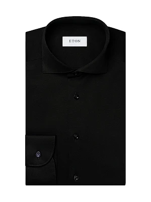 Contemporary-Fit Knit Jaquard Shirt
