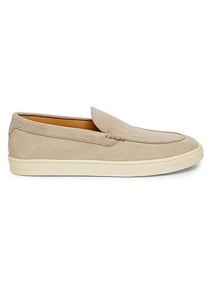 Textured Suede Loafers