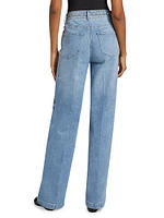 Sasha Embellished Straight-Leg Jeans