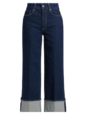 Sasha Wide-Cuff Jeans