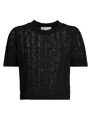 Johanna Open Knit Top