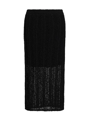 Francis Open Knit Midi-Skirt