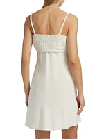 Crochet Cotton Mini Sweaterdress