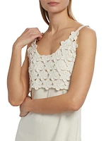 Crochet Cotton Mini Sweaterdress