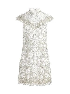 Pria Sequined Cotton-Blend Minidress