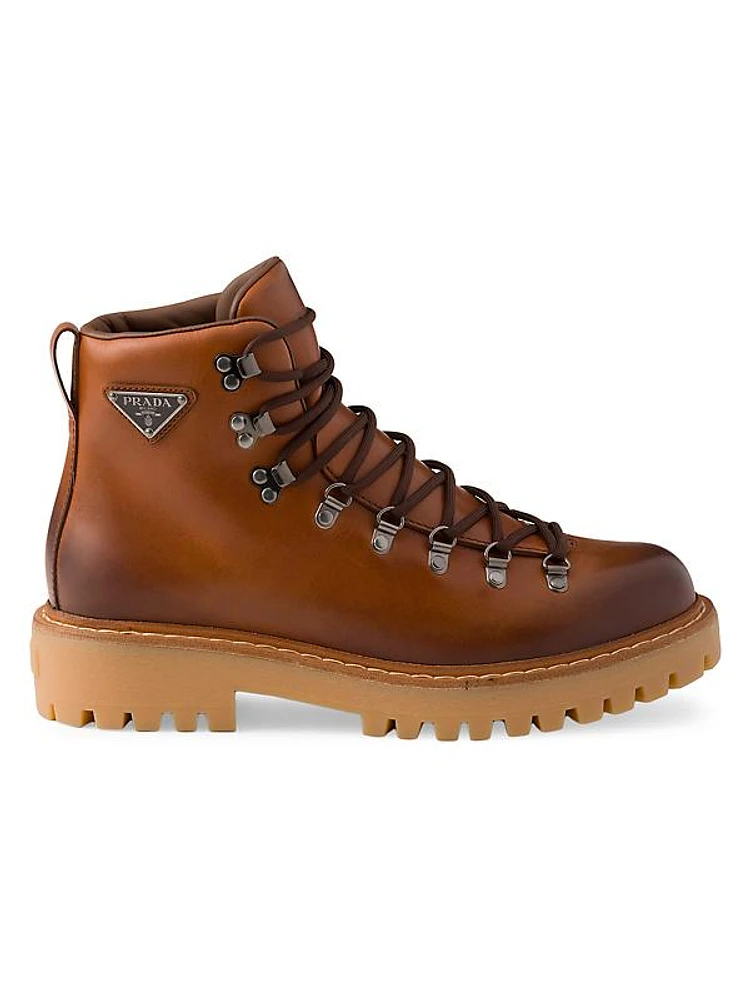 Laced Leather Booties