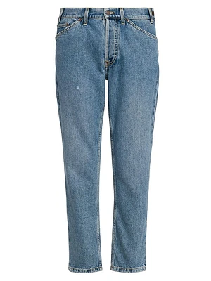 Straight Ankle Mid-Rise Jeans
