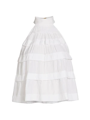 Sherrie Tiered Halterneck Top