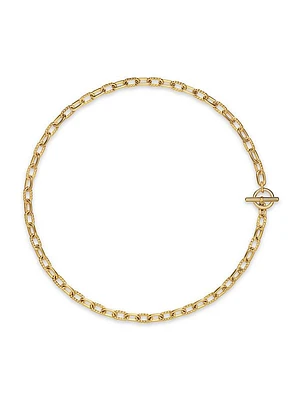 DY Madison Toggle Chain Necklace in 18K Yellow Gold, 5.5MM