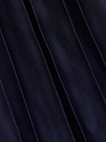 Jessie Satin Pleated Tie-Front Shirtdress