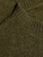 Cashmere Knit Short-Sleeve Sweater
