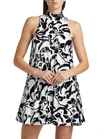 Elizabeth Sequined Floral Shift Minidress