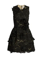 Floral Lace & Appliqué Minidress