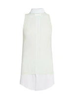 Layered Check Sleeveless Top