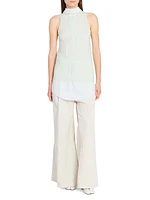 Layered Check Sleeveless Top