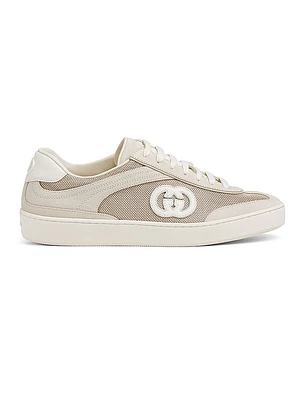 G75 Mesh & Suede Low-Top Sneakers