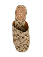 Carmen Canvas Slip-On Platform Sandals