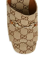 Carmen Canvas Slip-On Platform Sandals