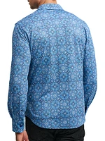 Zante Geometric Print Button-Front Shirt