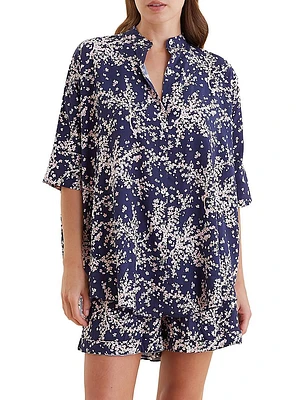 Cheri Blossom Boxer Pajamas