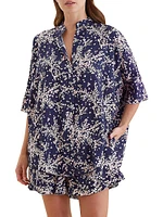 Cheri Blossom Boxer Pajamas