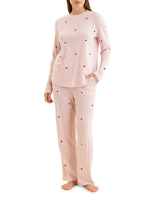 Jada Hearts Boxy T-Shirt Pajamas
