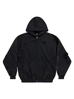 Paris Moon Outerwear Zip-Up Oversized Hoodie