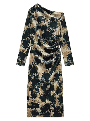 Briana Tie-Dye Velvet Maxi Dress