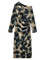 Briana Tie-Dye Velvet Maxi Dress