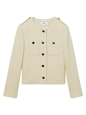 Blaine Wool Crop Jacket