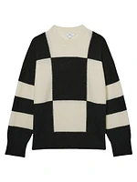 Becki Colorblocked Wool-Blend Sweater
