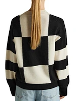 Becki Colorblocked Wool-Blend Sweater